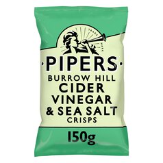 Pipers Burrow Hill Cider Vinegar & Sea Salt Crisps 150g
