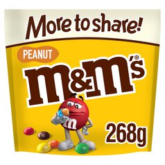M&M's Crunchy Peanut & Milk Chocolate Large Sharing Bag 268g