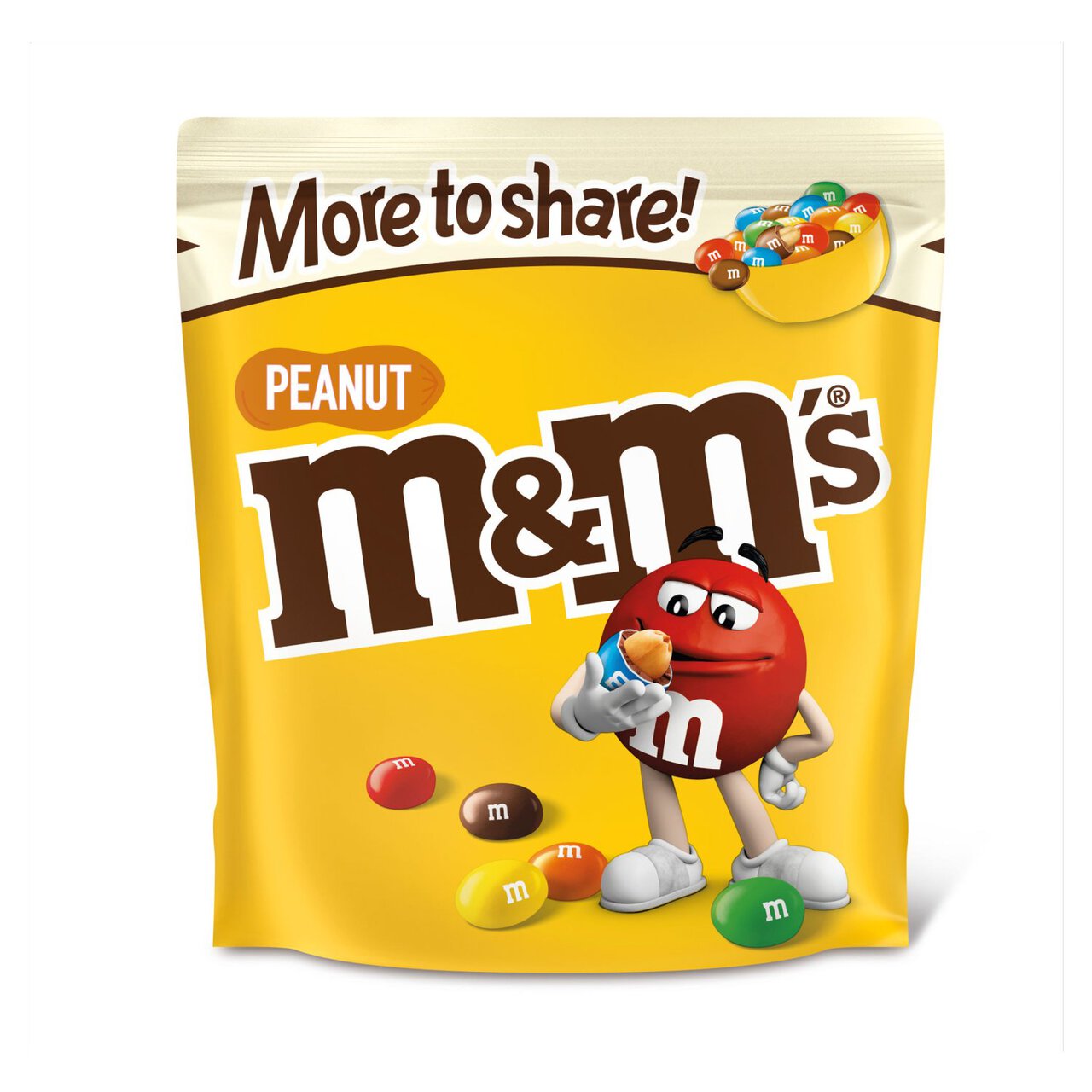 M&M's Crunchy Peanut & Milk Chocolate Large Sharing Bag 220g