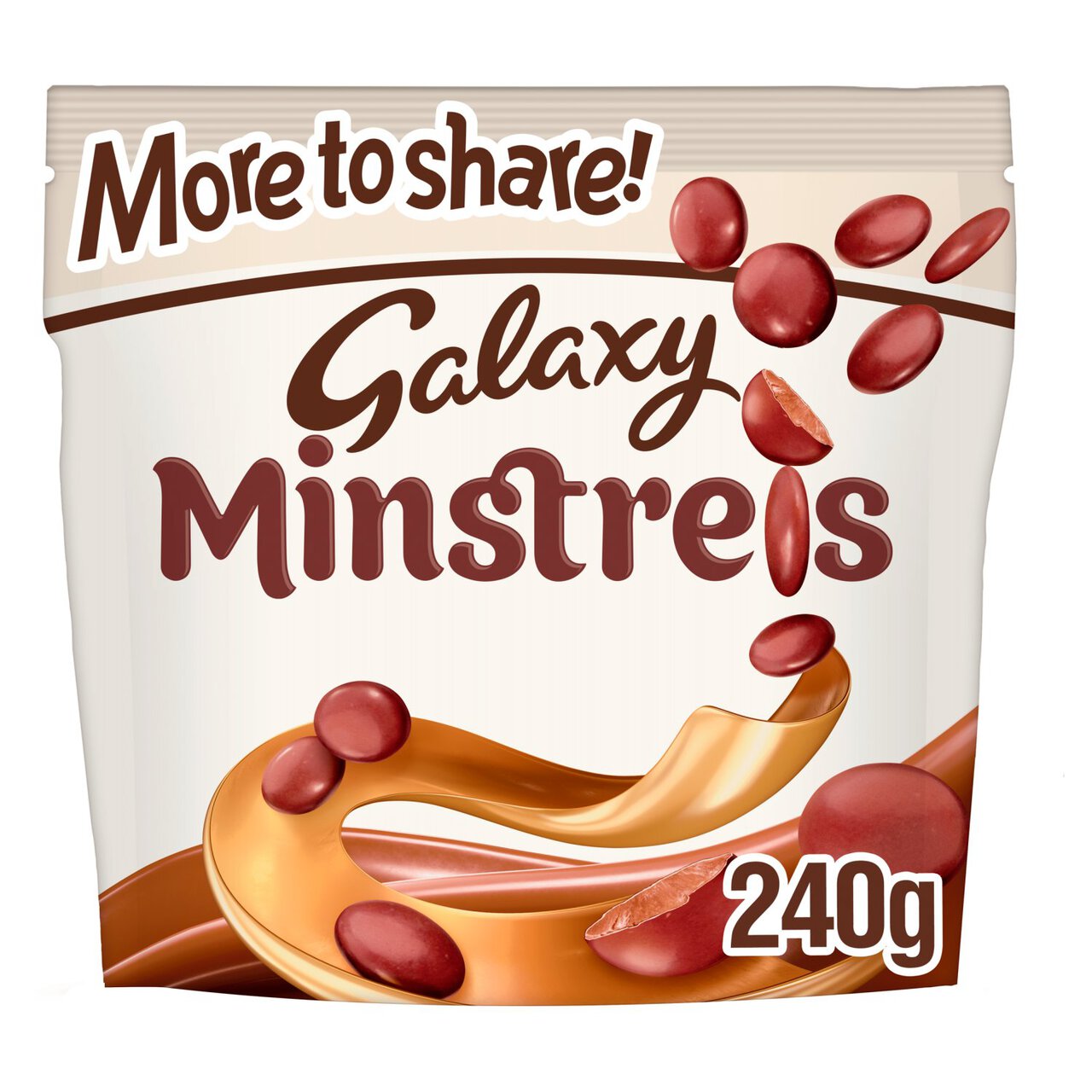 Galaxy Minstrels Milk Chocolate Buttons Halloween Sharing Pouch Bag 240g