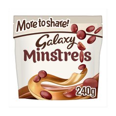 Galaxy Minstrels Milk Chocolate Buttons Sharing Pouch Bag 240g