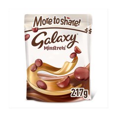 Galaxy Minstrels Milk Chocolate Buttons Sharing Pouch Bag 217g