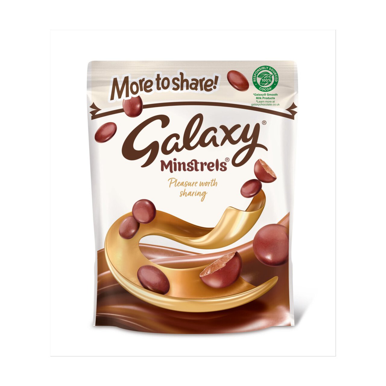 Galaxy Minstrels Milk Chocolate Buttons Sharing Pouch Bag 217g