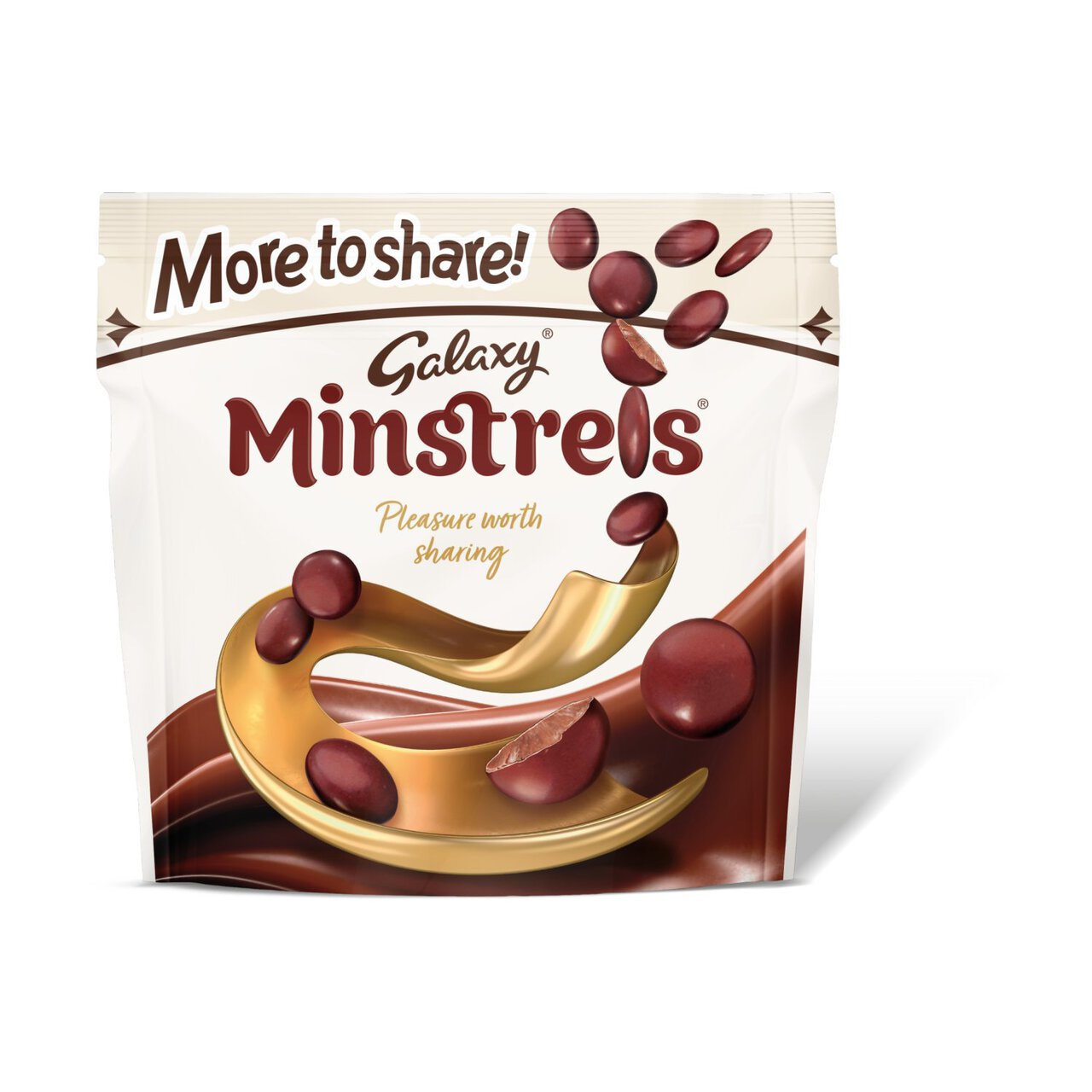 Galaxy Minstrels Milk Chocolate Buttons Sharing Pouch Bag 240g