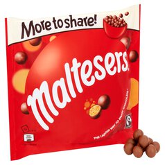 Maltesers Fairtrade Milk Chocolate & Honeycomb Large Sharing Bag 189g