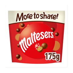 Maltesers Milk Chocolate & Honeycomb Sharing Pouch Bag Fairtrade 189g 175g