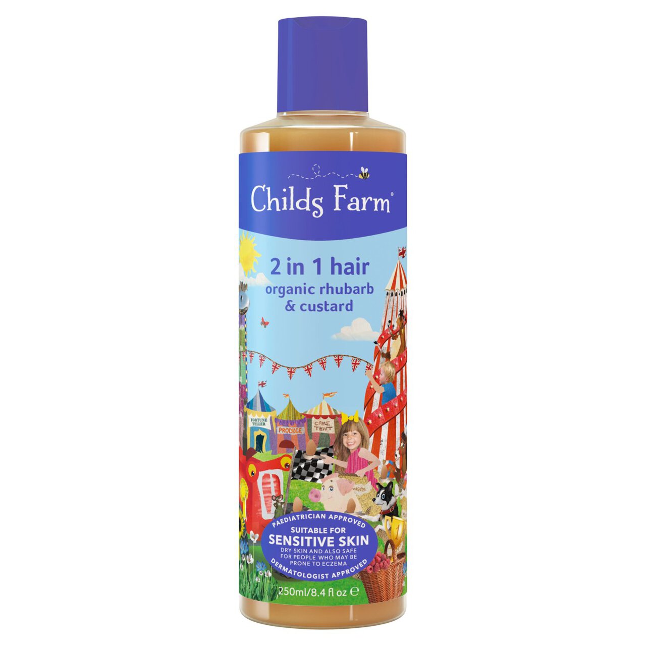 Childs Farm Kids Rhubarb & Custard 2 in 1 Shampoo & Conditioner 250ml