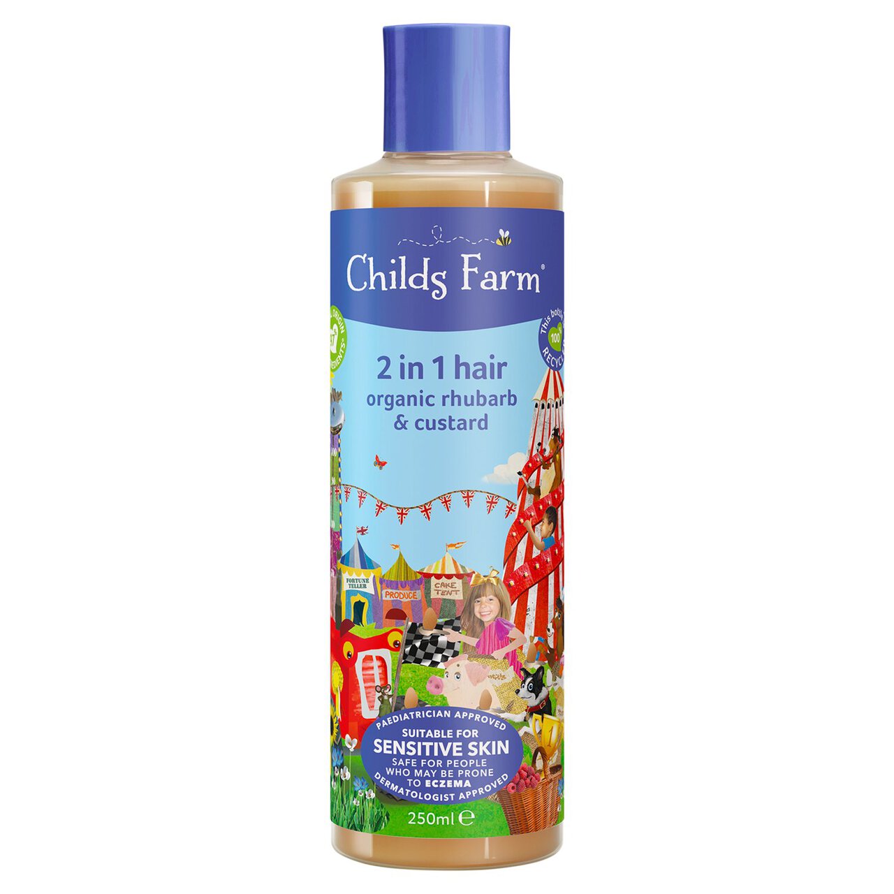 Childs Farm Kids Rhubarb & Custard 2 in 1 Shampoo & Conditioner 250ml