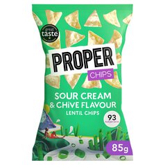 Properchips Sour Cream & Chive Lentil Chips 85g 85g