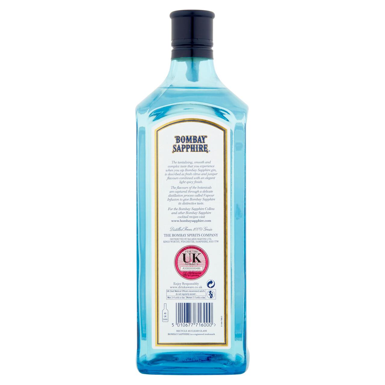 Bombay Sapphire Gin 1l
