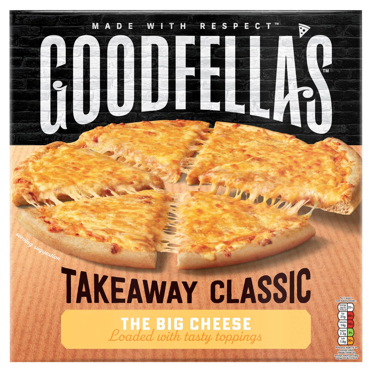 Goodfella's Takeaway The Big Cheese Pizza 555g