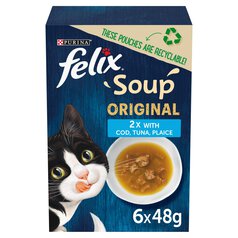 Felix Soup Cat Food Fish Selection 6 x 48g