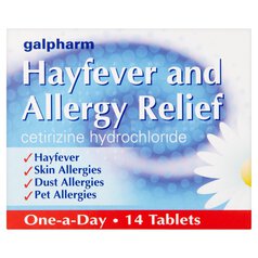Galpharm Hayfever & Allergy Relief Tablets Cetirizine 14 per pack
