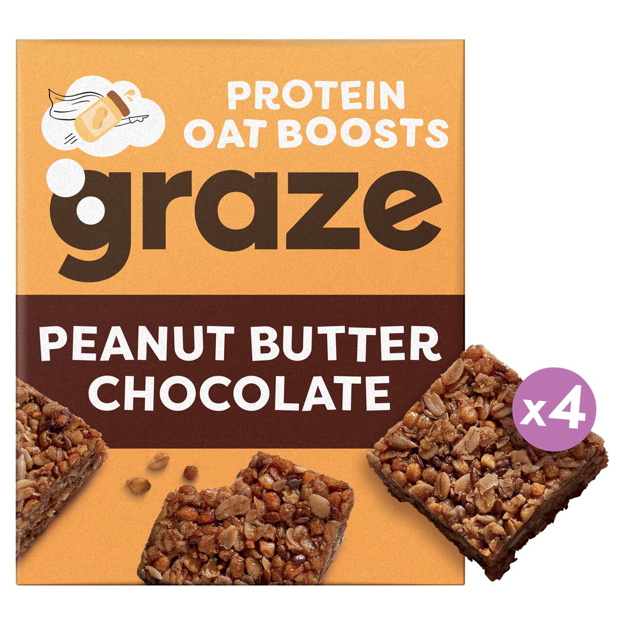 Graze Peanut Butter Oat Boosts 4 per pack