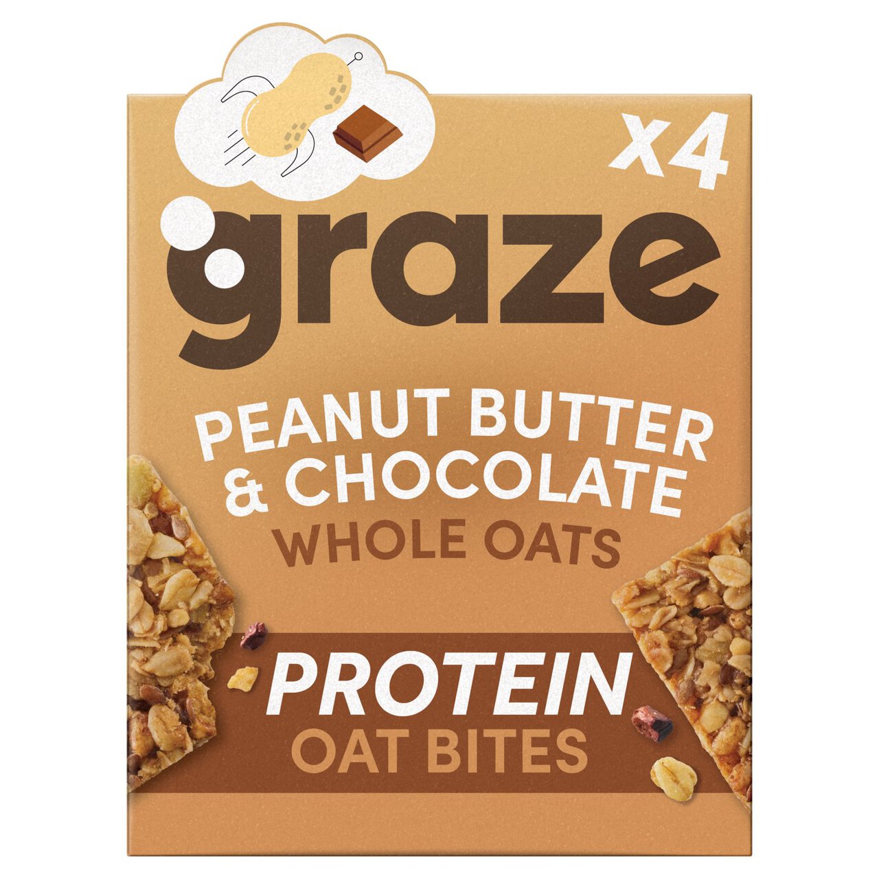 Graze Peanut Butter Oat Boosts 4 per pack