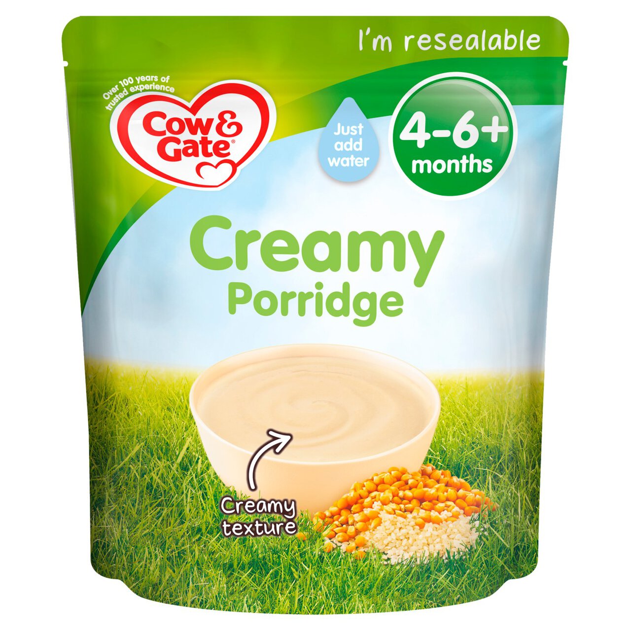 Cow & Gate Creamy Porridge, 4-6 mths+ 125g