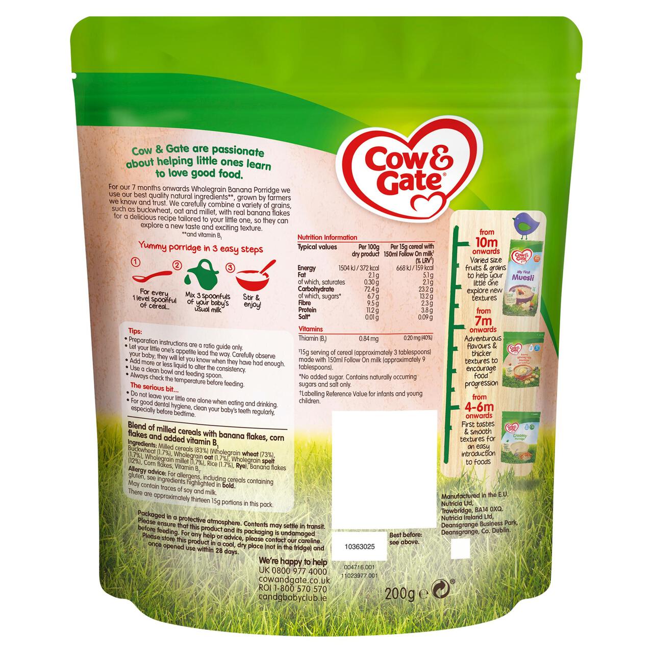 Cow and gate hot sale 7 grain porridge