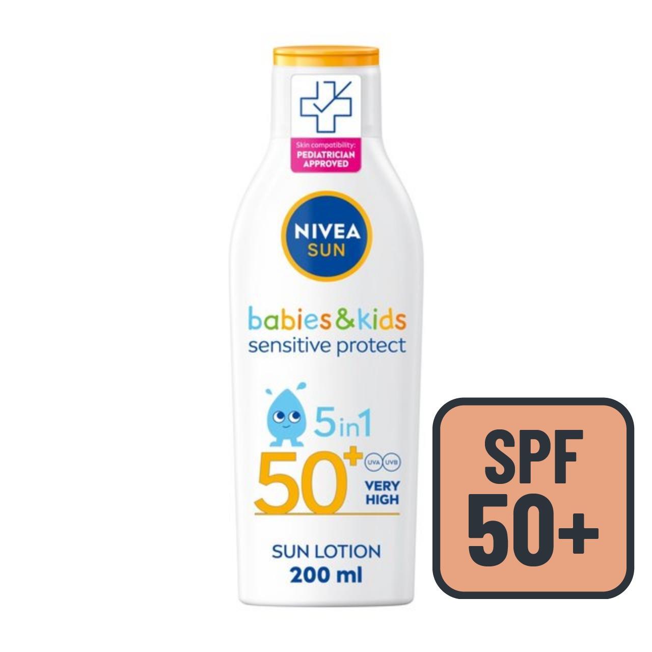 NIVEA SUN Kids Sensitive Protect SPF 50+ Sun Lotion 200ml
