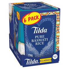 Tilda Microwave Pure Basmati Rice 6 x 250g