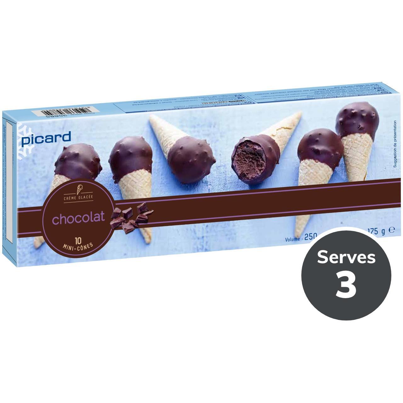 Picard Mini Chocolate Ice Cream Cones 10 per pack