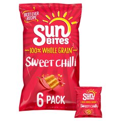 SunBites Sweet Chilli Multigrain Snacks 6 per pack