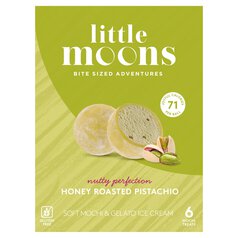 Little Moons Honey Roasted Pistachio Mochi Ice Cream 6 x 32g