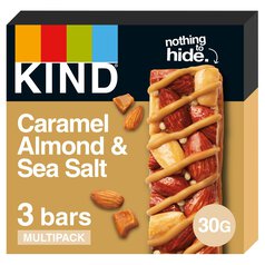 KIND Caramel Almond & Sea Salt Snack Bars Multipack 3 x 30g