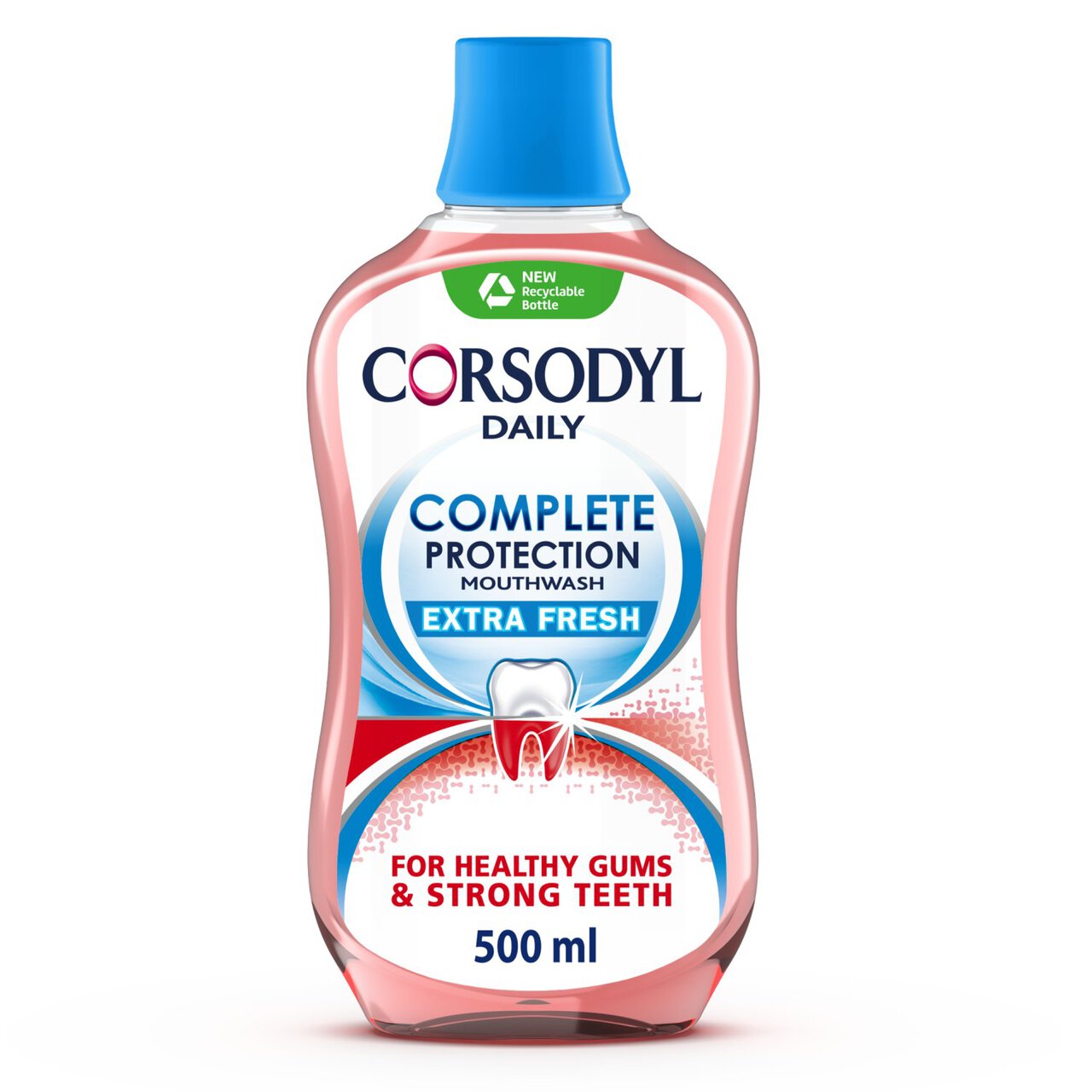 Corsodyl Gum Mouthwash Complete Protection Extra Fresh 500ml 500ml