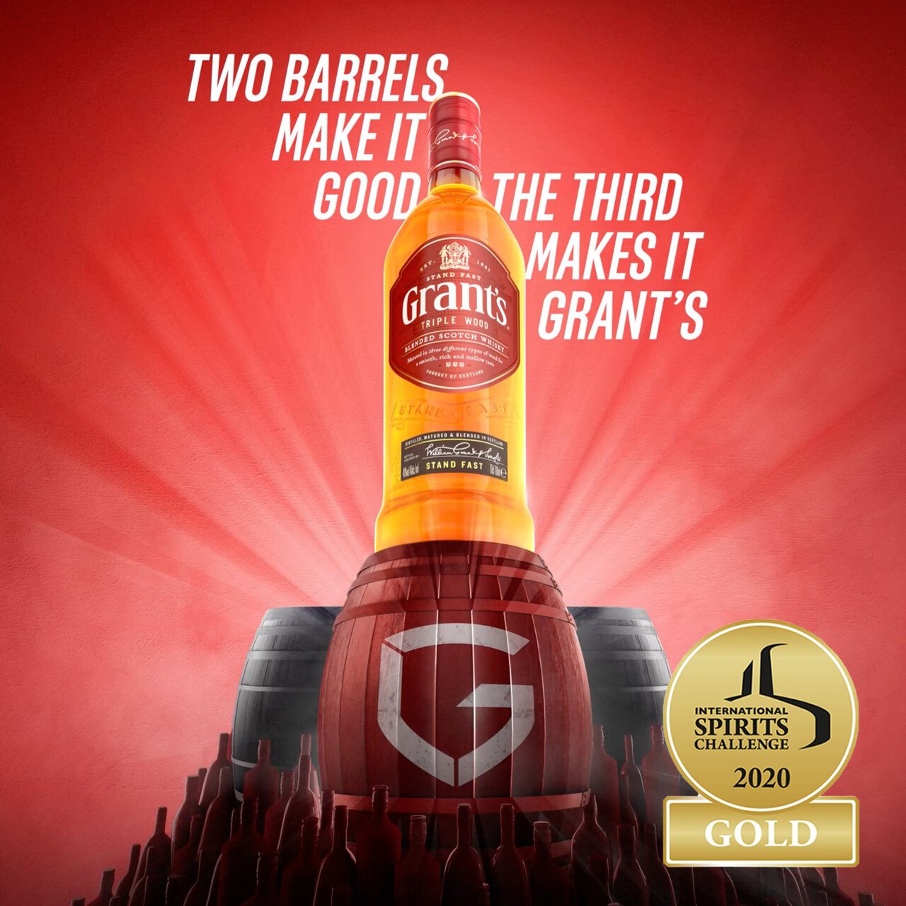 Grant's Triple Wood Blended Scotch Whisky 70cl
