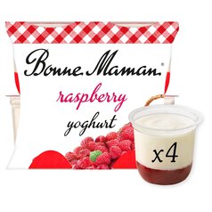 Bonne Maman Raspberry Yoghurt 4 x 125g