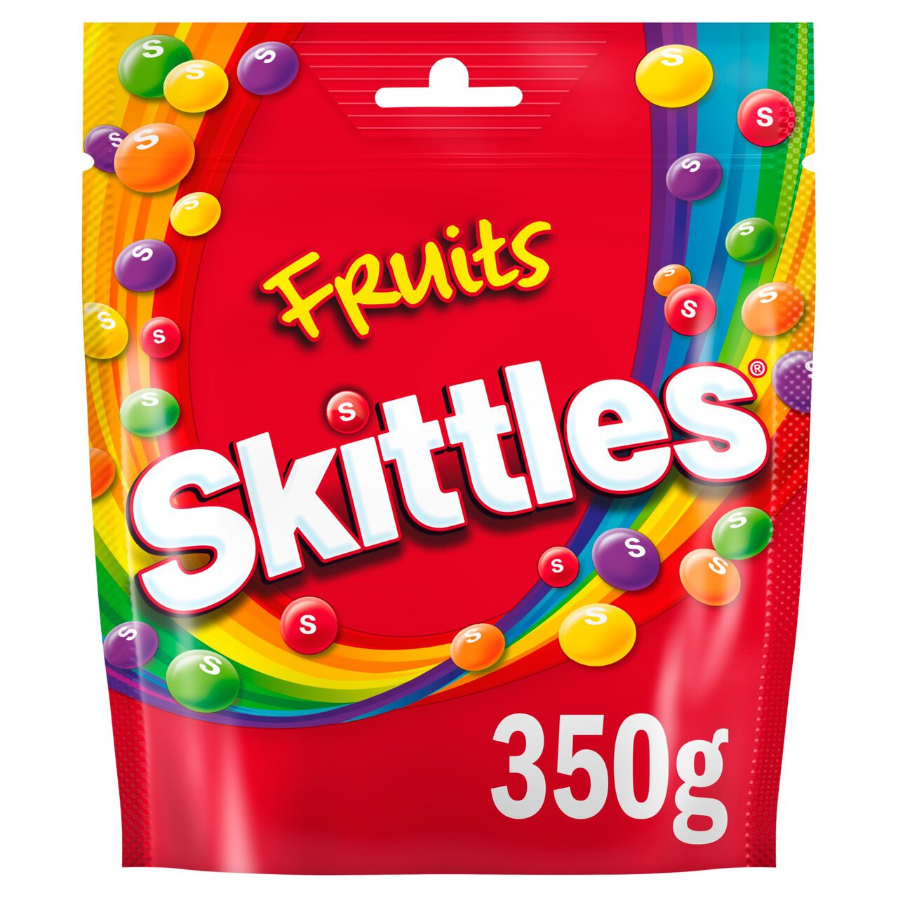Skittles Vegan Chewy Sweets Fruit Flavoured Sharing Pouch Bag 350g