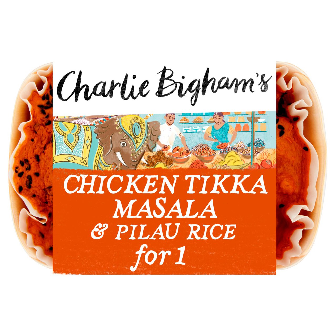 Charlie Bigham's Chicken Tikka Masala & Pilau Rice Serves 1 403g