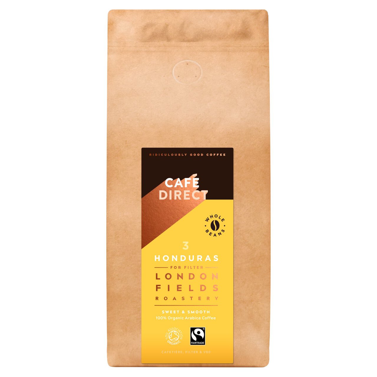 Cafedirect Organic Honduras Coffee Beans 1kg