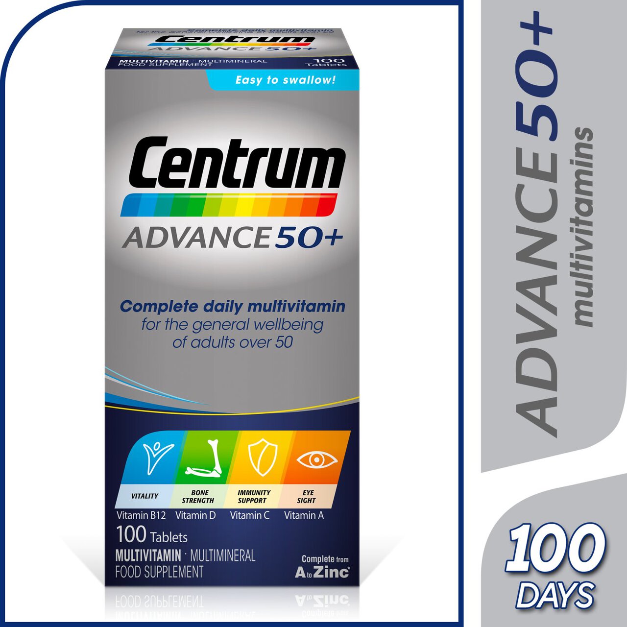 Centrum Advance 50+ Multivitamin Supplement Tablets 100 per pack