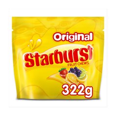 Starburst Vegan Chewy Sweets Fruit Flavoured Sharing Pouch Bag 322g