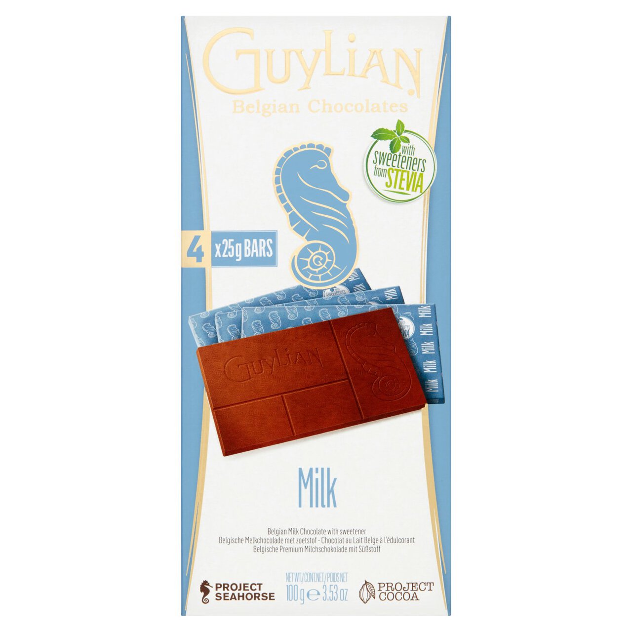 Guylian No Added Sugar Milk Bars 100g