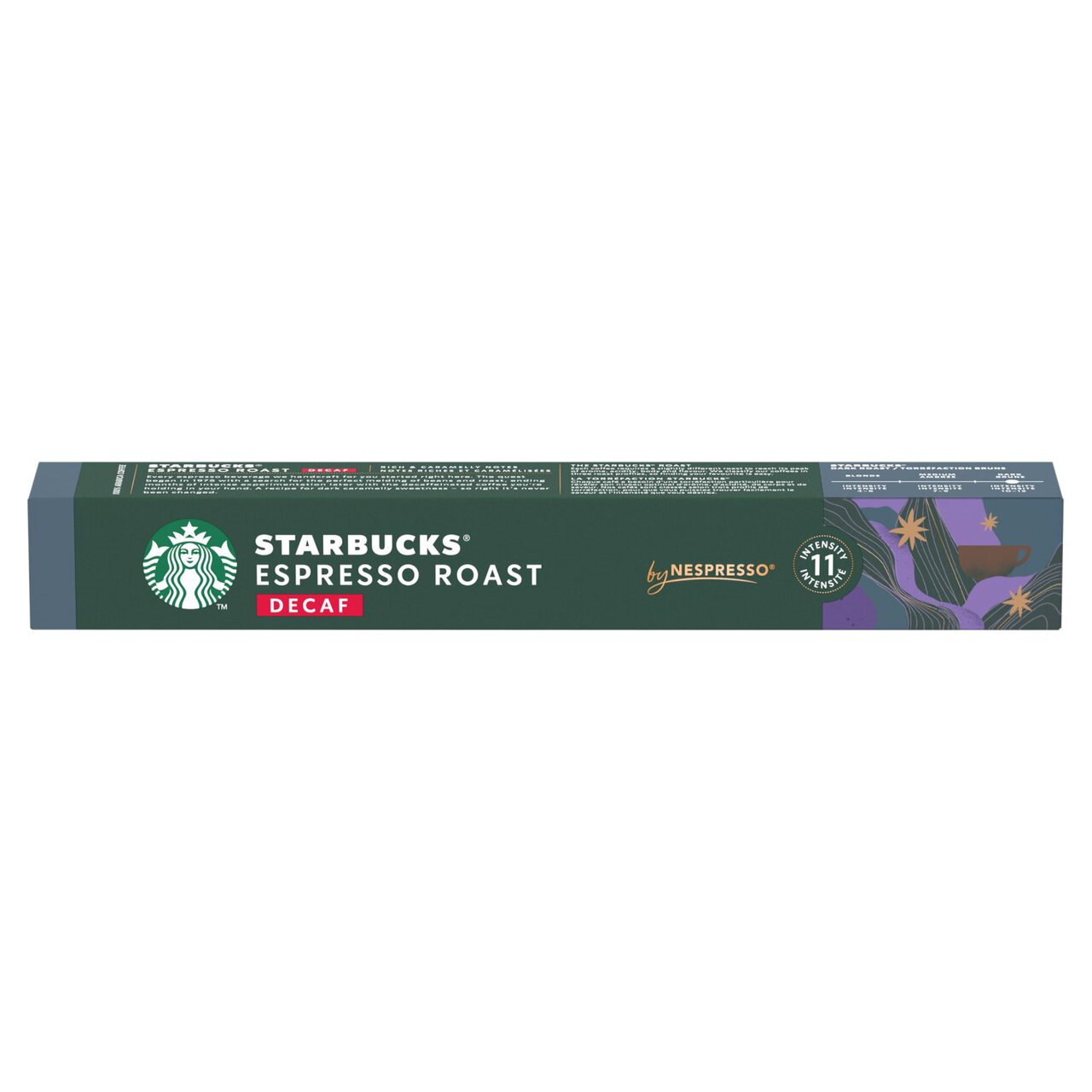 Starbucks by Nespresso Decaf Espresso Roast Coffee Pods 10 per pack