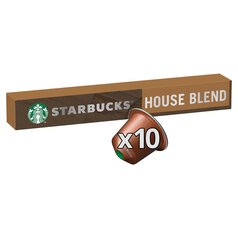 STARBUCKS by NESPRESSO House Blend Lungo Coffee Pods 10 per pack