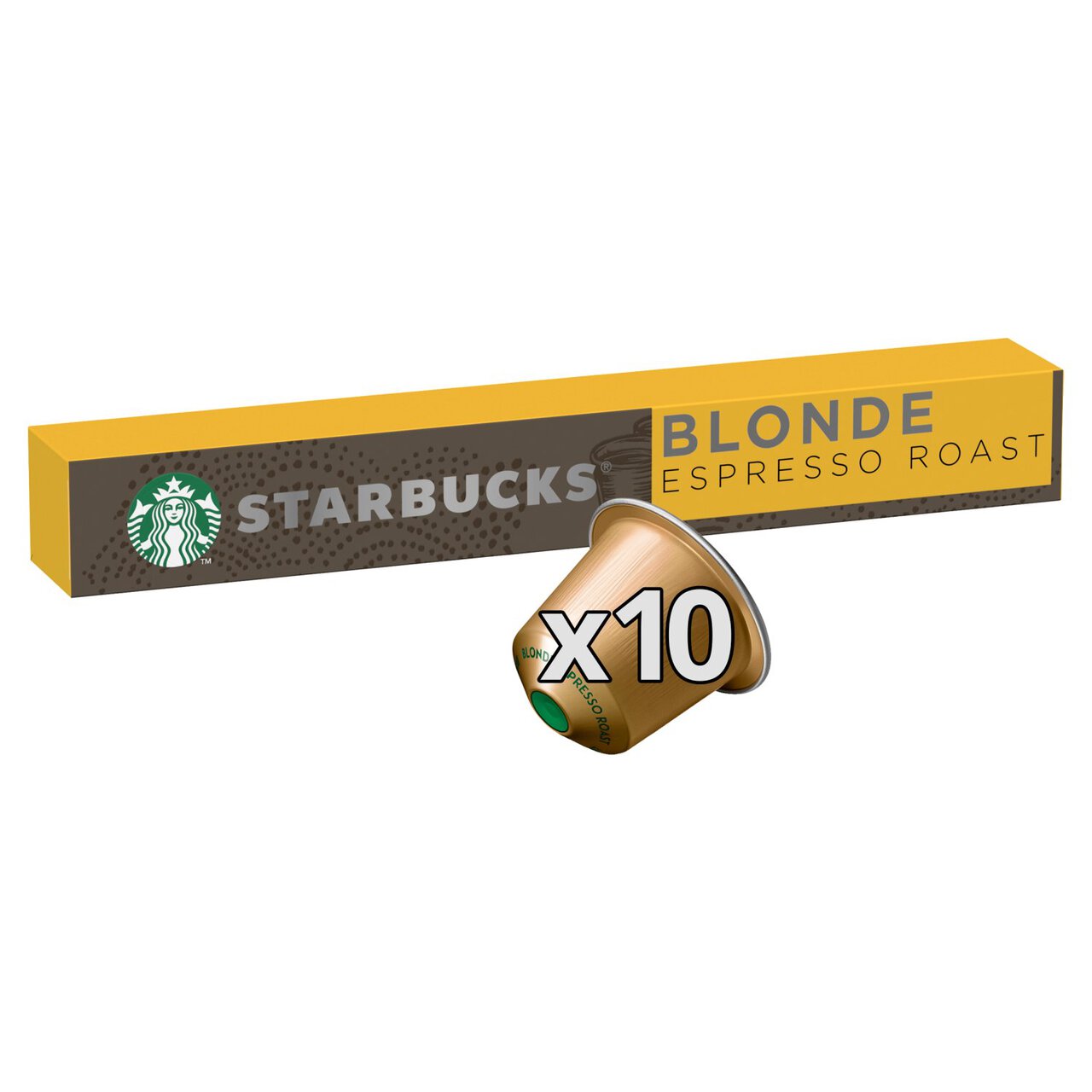 Starbucks by Nespresso Vertuo Blonde Espresso Roast Pods - Pack of 10