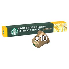 STARBUCKS by NESPRESSO Blonde Espresso Roast Coffee Pods 10 per pack