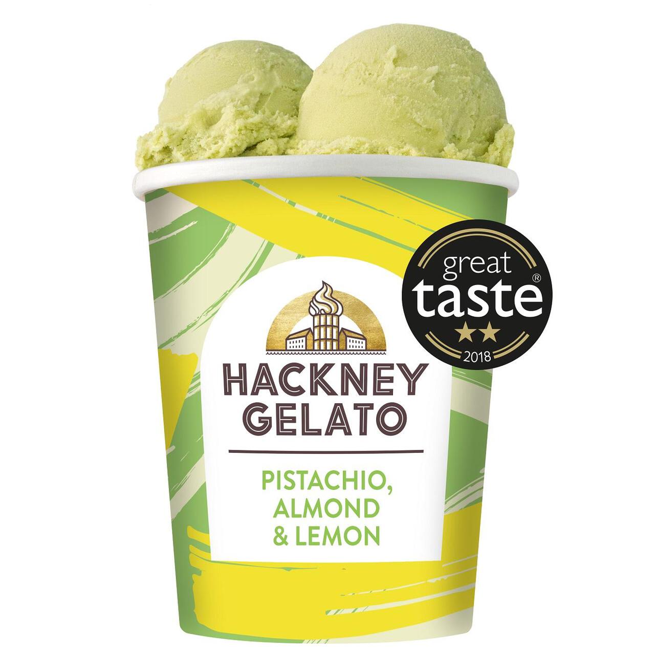 Hackney Gelato Pistachio, Almond & Lemon Gelato 500ml