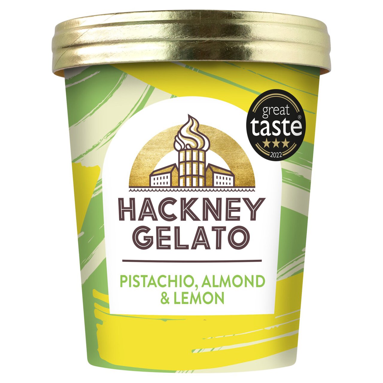 Hackney Gelato Pistachio, Almond & Lemon Gelato 500ml