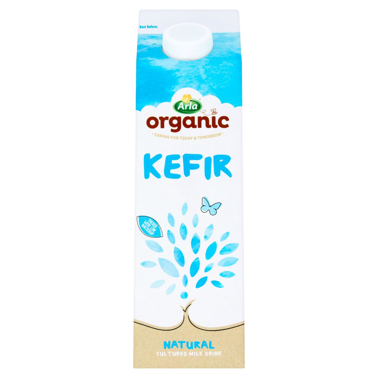 Arla Organic Free Range Kefir Natural Cultured Milk Drink 1l