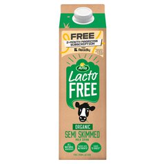 Arla LactoFREE Organic Semi Skimmed Milk Drink 1l