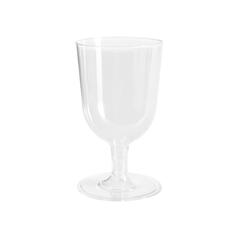 Transparent Plastic Wine Glasses, 150ml 12 per pack