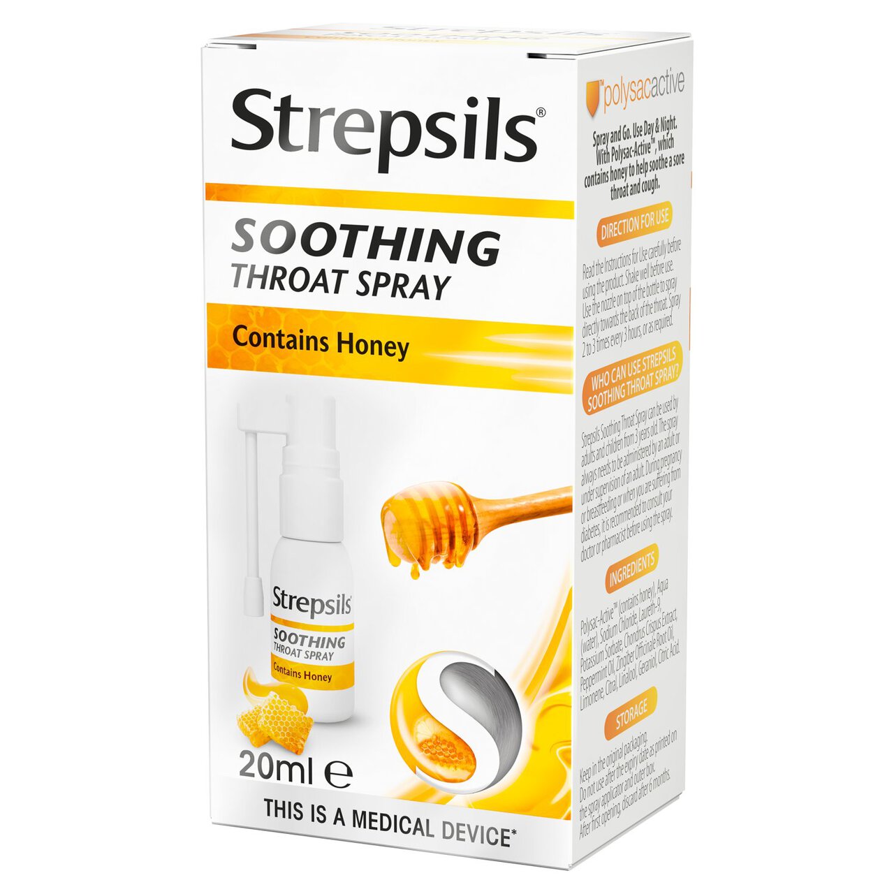 Strepsils Sore Throat Soothing Spray Honey 25ml