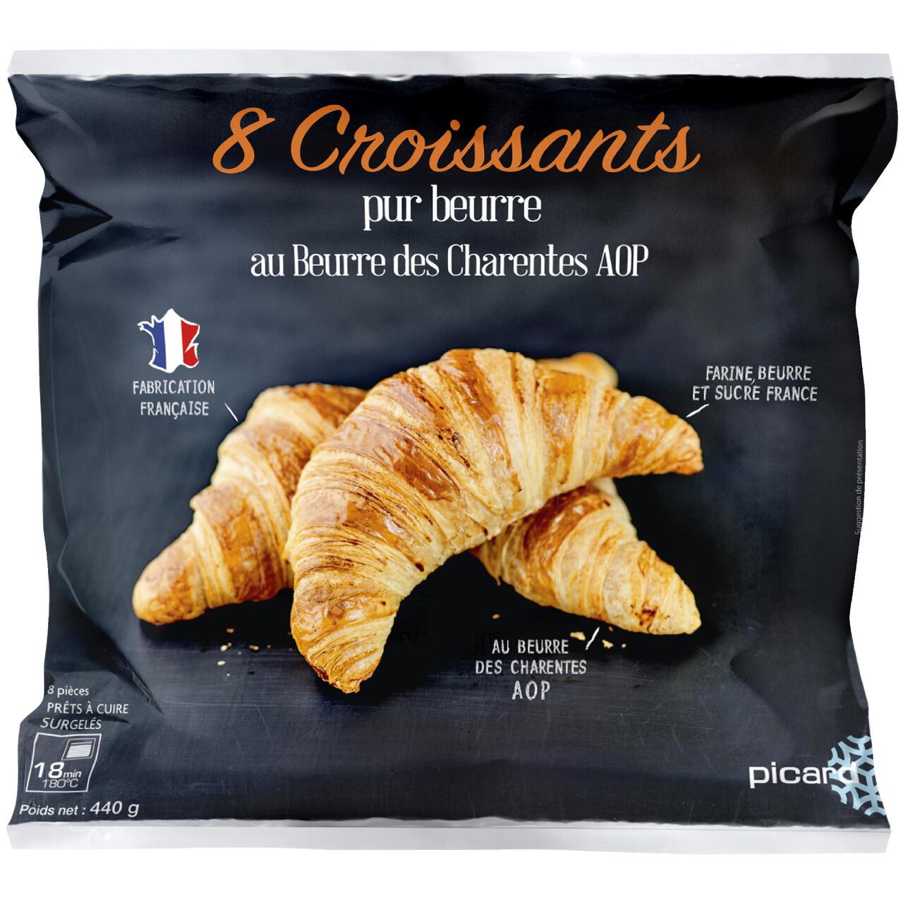 Picard Croissants with Charentes Butter 8 per pack