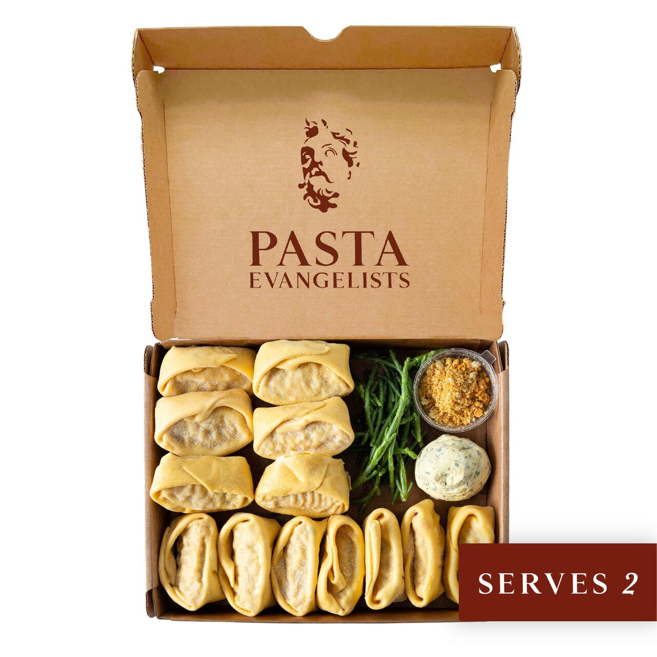 Pasta Evangelists Lobster, Prawn & Courgette Tortelloni Dinner for 2 Kit