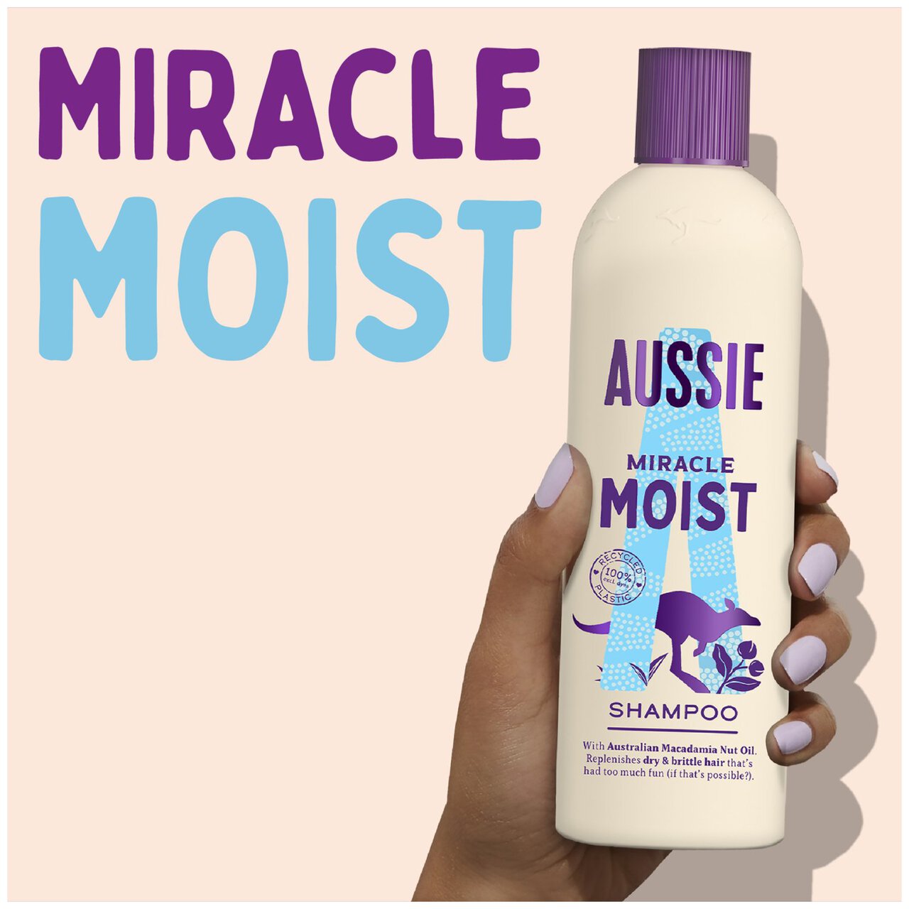 Aussie Miracle Moist Travel Shampoo 90ml