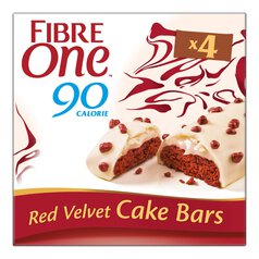 Fibre One 90 Calorie Red Velvet Cake Bars 4 x 25g